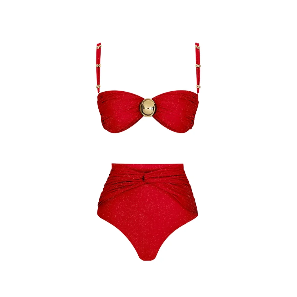 Bikini Rouge taille haute | Nyasia