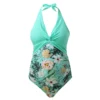 Maillot de bain pour grossesse 1 pièce bicolore rose | Janika - 1